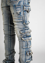 Powder Blue Tactical Stacked Denim