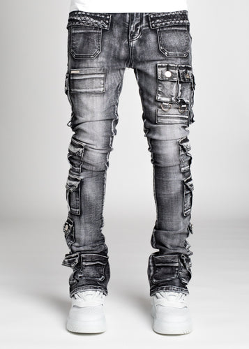 Iron Grey Tactical Stacked Denim