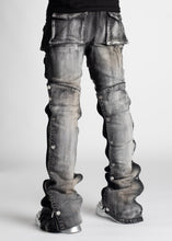 Shadow Grey Stacked Premium Denim