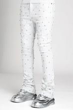 Ghost White Embellished Denim